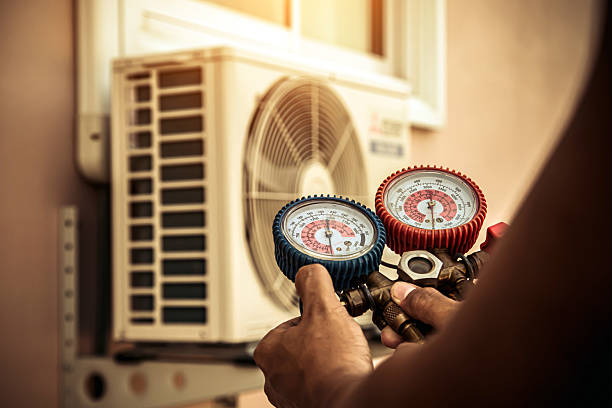 Professional Hvac technician working in Iron City, GA